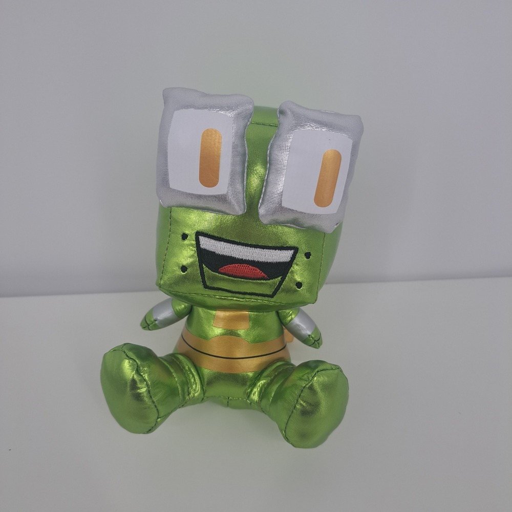 Unspeakable Frog Plush Green Metallic Shiny Robot 6" Stuffed Toy Gamer Merch